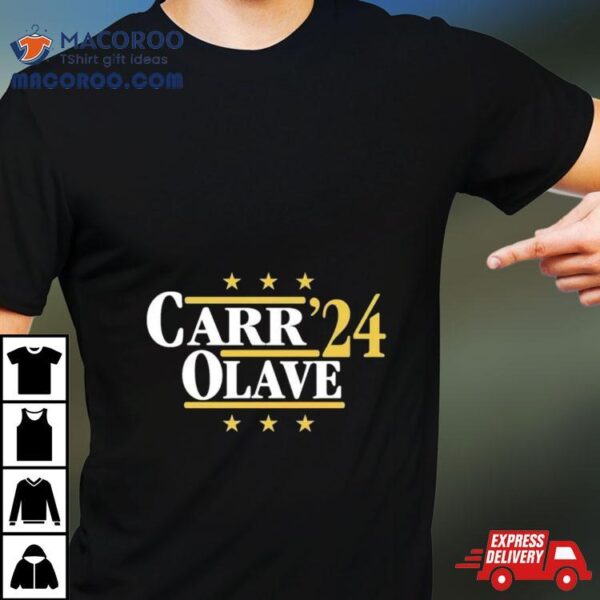 Carr And Olave ’24 New Orleans Football Legends Political Campaign Parody Shirt