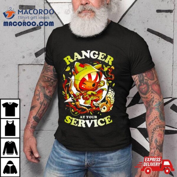 Cat Ranger At Your Service Shirt