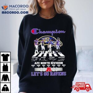 Champion 2023 Afc North Division Baltimore Ravens Let’s Go Lions Super Bowl Shirt