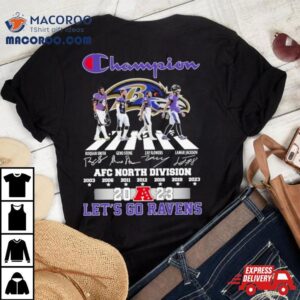 Champion Afc North Division Baltimore Ravens Let Rsquo S Go Lions Super Bowl Tshirt