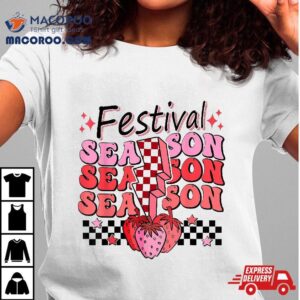 Checkered Lightning Festival Season Strawberry Fruit Lover Shirt