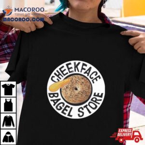 Cheekface Bagel Donut Black Sesame White Sesame Tshirt