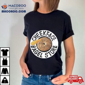 Cheekface Bagel Donut Black Sesame White Sesame Tshirt