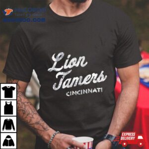 Cincinnati Lion Tamers Logo Vintage Tshirt