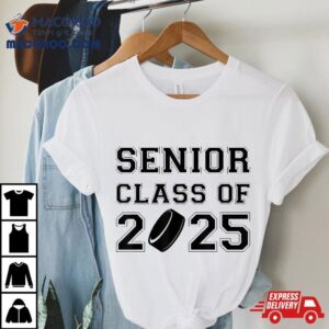 Class Of 2025 Senior Hockey Graduation Graduate Shirt