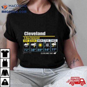 Cleveland Day Forecast Cleveland That I S Tshirt