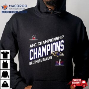 Congratulations Baltimore Ravens Afc Championship Winners Merchandise Champions Logo Super Bowl Lviii Fan Gifts Merchandise Tshirt