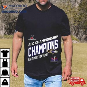 Congratulations Baltimore Ravens Afc Championship Winners Merchandise Champions Logo Super Bowl Lviii Fan Gifts Merchandise Tshirt