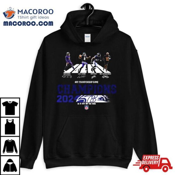 Congratulations Baltimore Ravens Is Champions Of Afc Championship Game Season 2023 2024  T Shirt