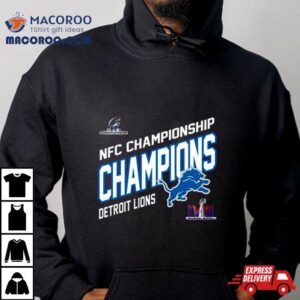 Congratulations Detroit Lions Nfc Championship Winners Merchandise Champions Logo Super Bowl Lviii Fan Gifts Merchandise Tshirt