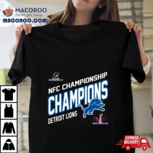 Congratulations Detroit Lions Nfc Championship Winners Merchandise Champions Logo Super Bowl Lviii Fan Gifts Merchandise Tshirt