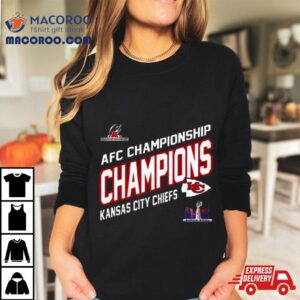 Congratulations Kansas City Chiefs Afc Championship Winners Merchandise Champions Logo Super Bowl Lviii Fan Gifts Merchandise Tshirt