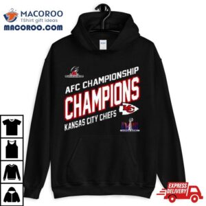 Congratulations Kansas City Chiefs Afc Championship Winners Merchandise Champions Logo Super Bowl Lviii Fan Gifts Merchandise Tshirt