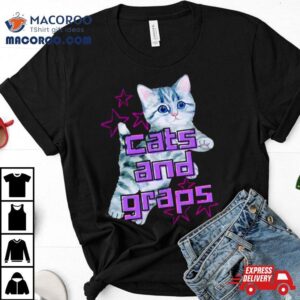 Cute Cats And Graps Shirt