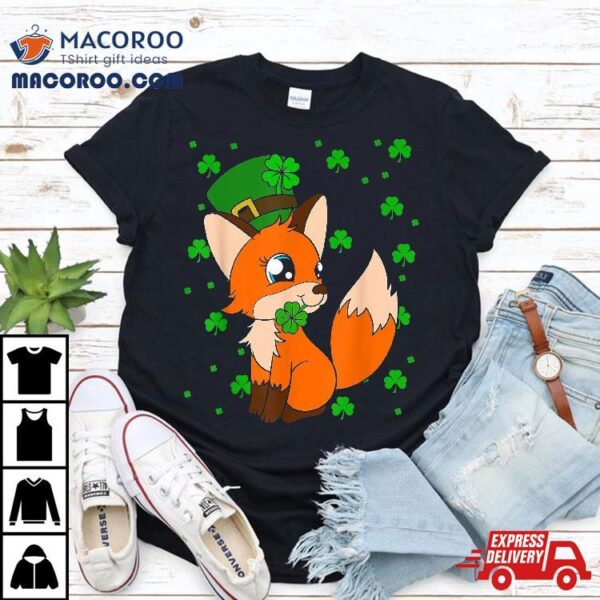 Cute Fox Shamrocks Saint Patrick’s Day Shirt