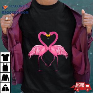 Cute Valentines Day Flamingo Funny Flamingle Love Pun Gif Tshirt