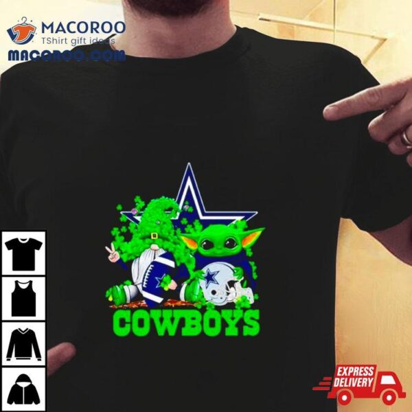 Dallas Cowboys Baby Yoda Happy St.patrick’s Day Shamrock Shirt