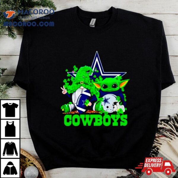 Dallas Cowboys Baby Yoda Happy St.patrick’s Day Shamrock Shirt