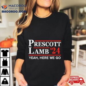 Dallas Cowboys Prescott Lamb Here We Go Tshirt