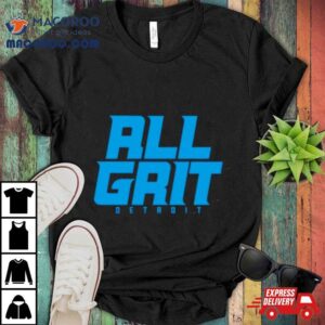 Detroit Football All Gri Tshirt