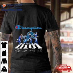 Detroit Lions 2024 Champion Abbey Road Signatures Shirt