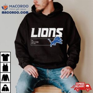 Detroit Lions Blue Division Essential T Shirts