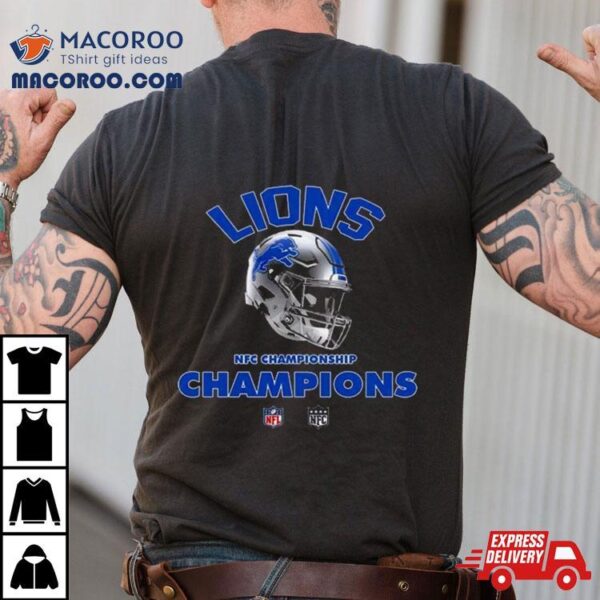 Detroit Lions Nfc Championship Season 2023 2024 Nfl Super Bowl Lvii Merchandise Helmet Winners Fan Gifts Merchandise T Shirts