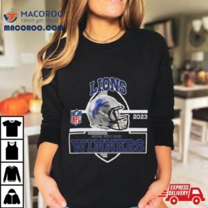 Detroit Lions Winners Champions Super Wild Card Nfl Divisional Helmet Logo Tshirt