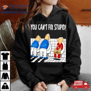 Detroit Lions You Can Rsquo T Fix Stupid San Francisco Ers Football Tshirt