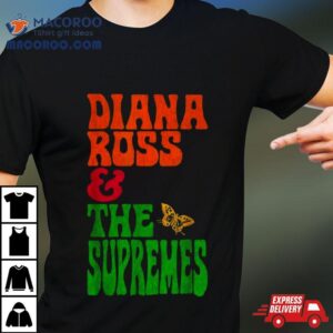 Diana Ross And The Supremes Stacked Butterfly T Shirts
