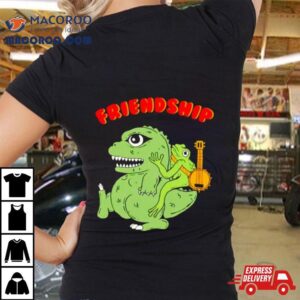 Dinosaur And Frog Friendship Tshirt