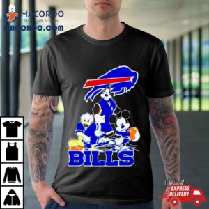 Disney Characters Buffalo Bills Tshirt