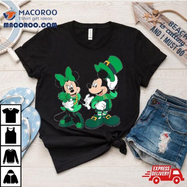 Disney Leprechaun Mickey Minnie Shamrock St. Patricks Day Shirt