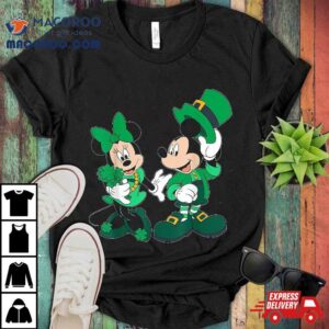 Disney Leprechaun Mickey Minnie Shamrock St Patricks Day Tshirt