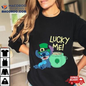 Disney Lilo Amp Stitch Lucky Me St Patricks Day Tshirt