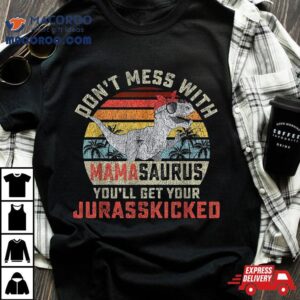 Dont Mess With Mamasaurus Youll Get Jurasskicked Mothers Day Tshirt