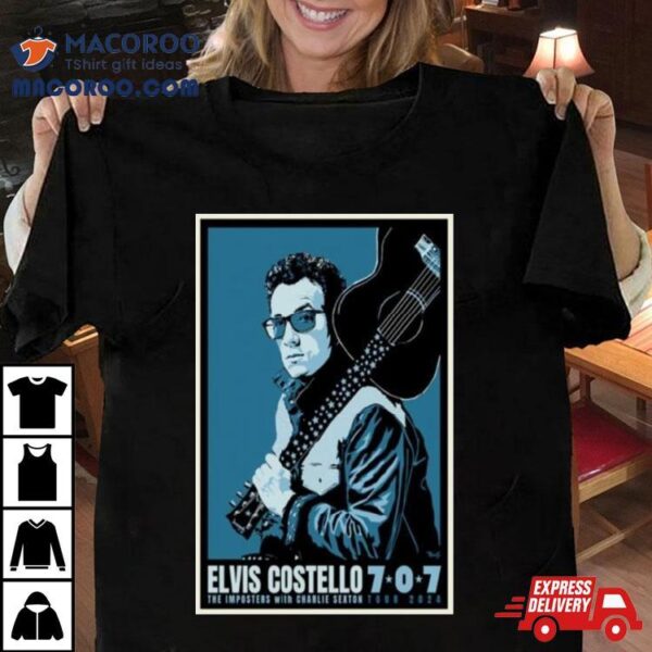 Elvis Costello The Imposters 2024 Tour T Shirt