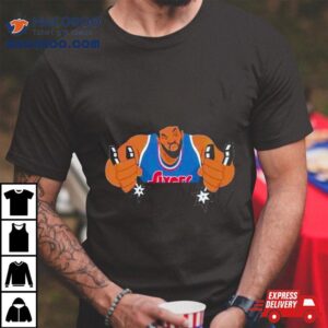 Embiid Squeezes The Spurs Tshirt