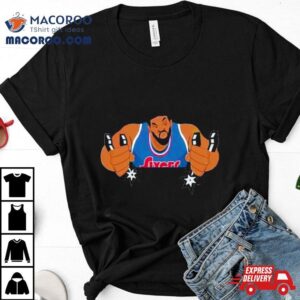 Embiid Squeezes The Spurs Tshirt