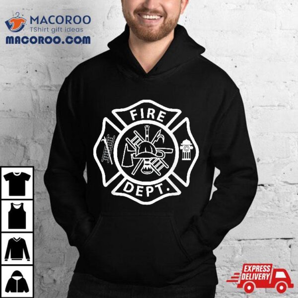 Fire Departt Logo Uniform Fireman Symbol Firefighter Gear Shirt