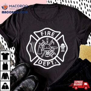 Fire Departt Logo Uniform Fireman Symbol Firefighter Gear Shirt