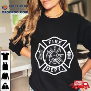 Fire Departt Logo Uniform Fireman Symbol Firefighter Gear Tshirt