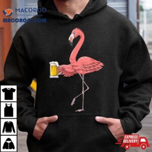 Flamingo Drinking Beer Lovers Shirt