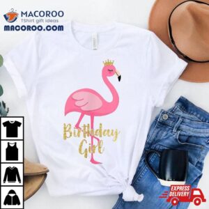 Flamingo Girl Birthday Costume Tshirt