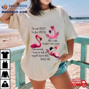 Flamingo I M Not Crazy Just Special Funny Mother S Day Tshirt