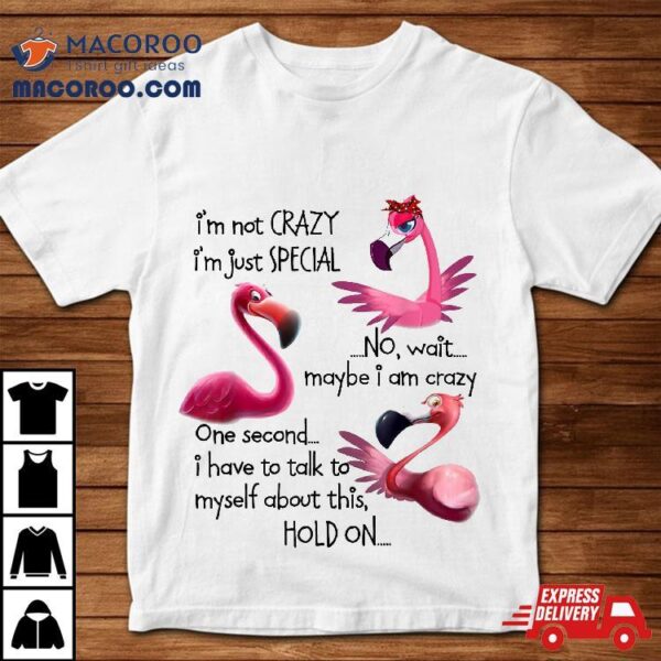 Flamingo I’m Not Crazy Just Special Funny Mother’s Day Shirt