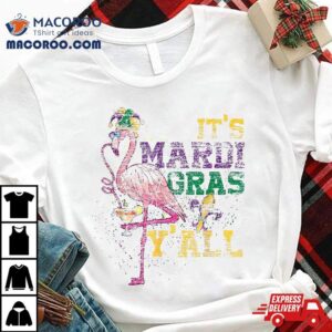 Flamingo Masquerade Costume Party Parade Mardi Gras Tshirt