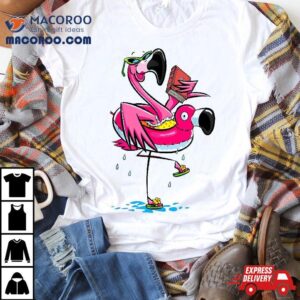 Flamingo Reading Book Summer Tshirt Funny Lover Gifts