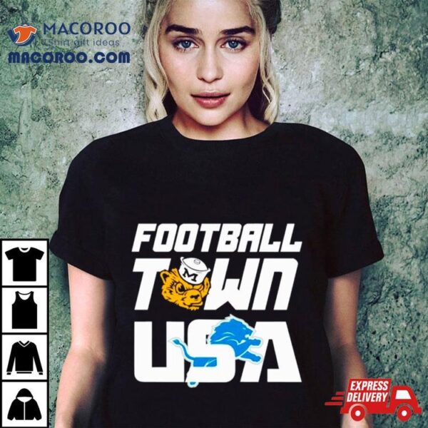 Football Town Usa Wolverines Lions Shirt