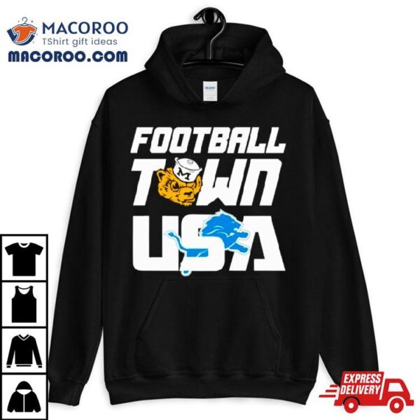 Football Town Usa Wolverines Lions Shirt